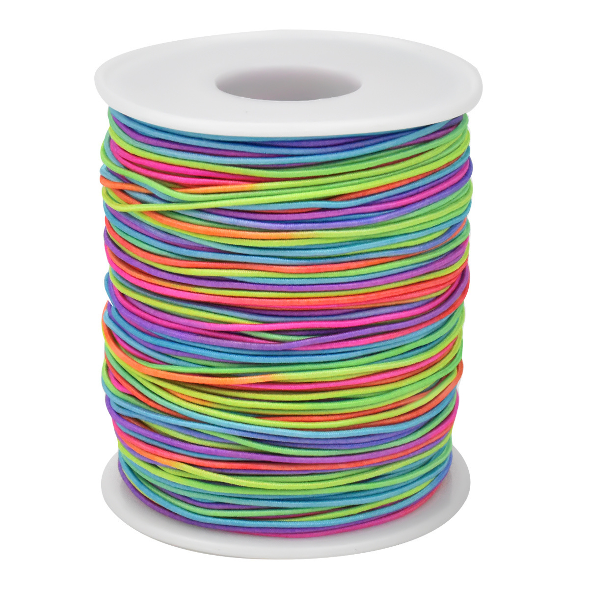 1mm Rainbow Elastic Cord Beading Thread Stretch String for  Bracelet Making 109 Yard