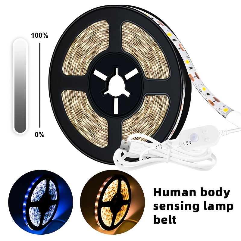 Set Smart Led Light Strip With Remote Control Human Induction Waterproof  Lights For Room Party Bedroom Room Tv Party Christmas Gift Battery Not  Included 90 Days Buyer Protection Temu