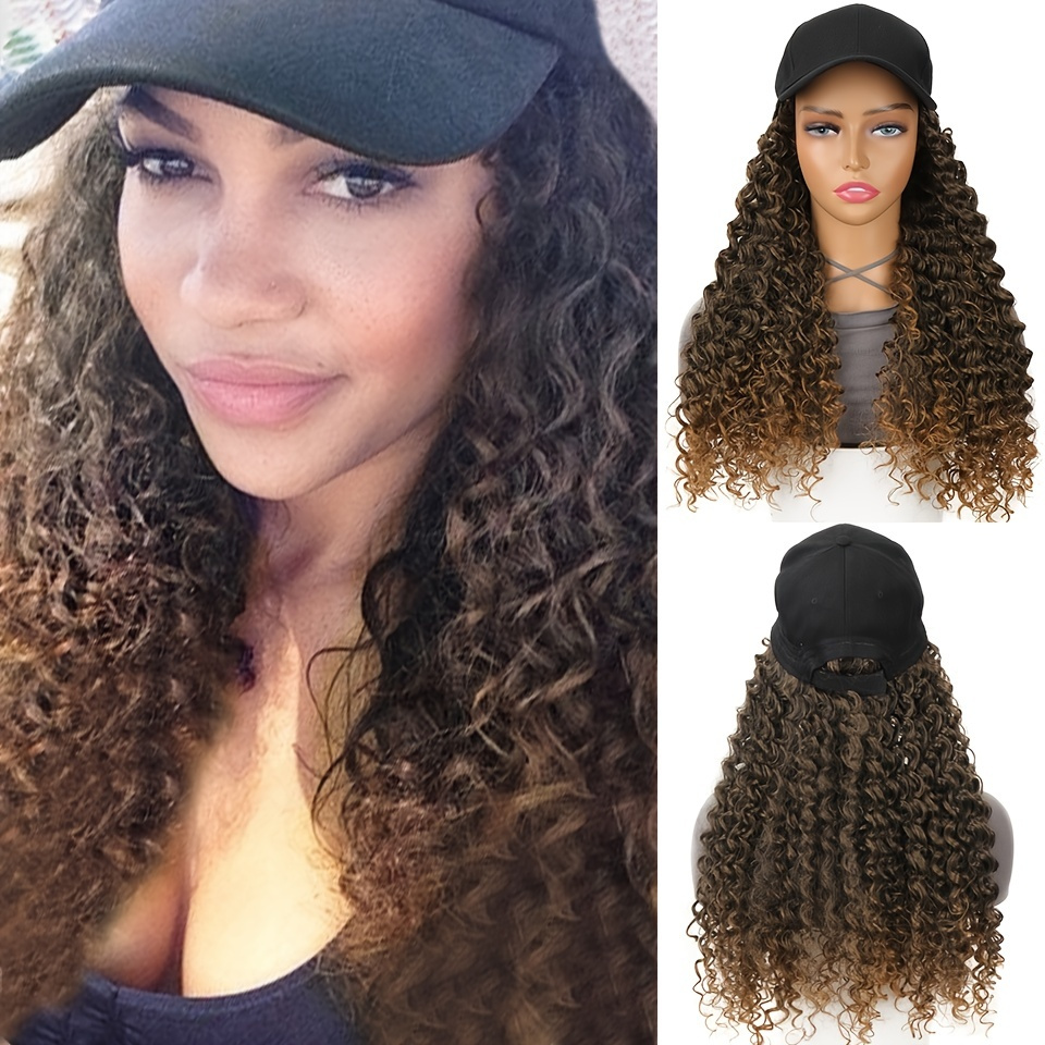 Unisex Loose Curly Hair Hat Adjustable Attached Hair Long Baseball  Hairstyle Hair Wig Hiphop For Women Girls And Men Boys Mullet Wig - Temu  Australia