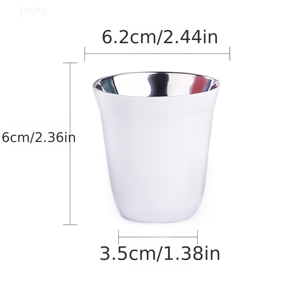 1pc 80ml Double Wall Stainless Steel Espresso Cup Insulation Nespresso  Pixie Coffee Cup Capsule Shape Cute Thermo Cup Coffee Mugs - Home & Kitchen  - Temu France