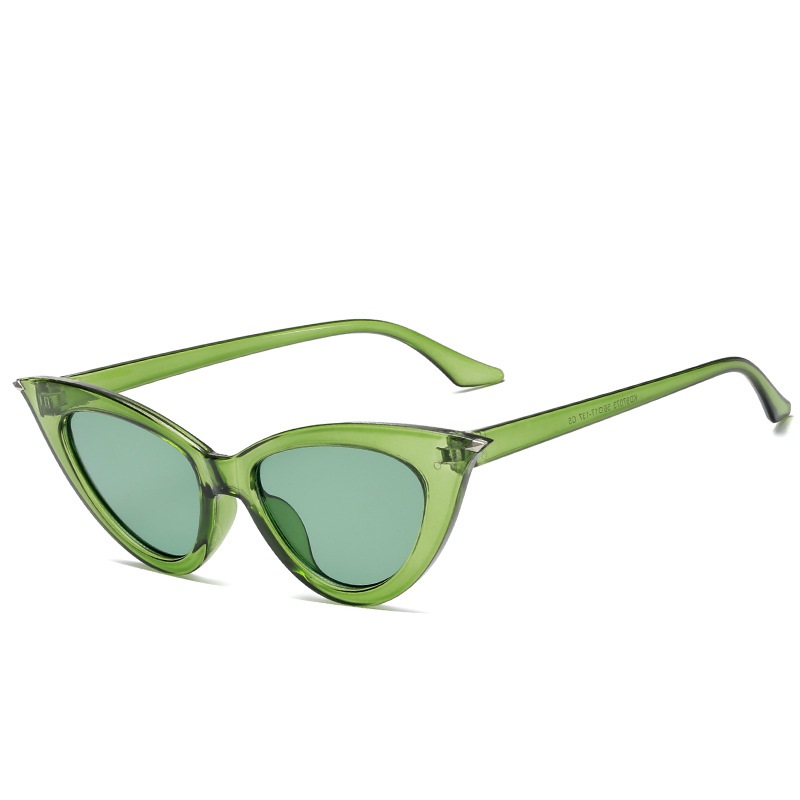  Nuevo ojo de gato lujo gafas de sol mujeres doble haz espejo  hombres gafas de sol vintage hembra oculos de sol, 6-azul verde : Ropa,  Zapatos y Joyería