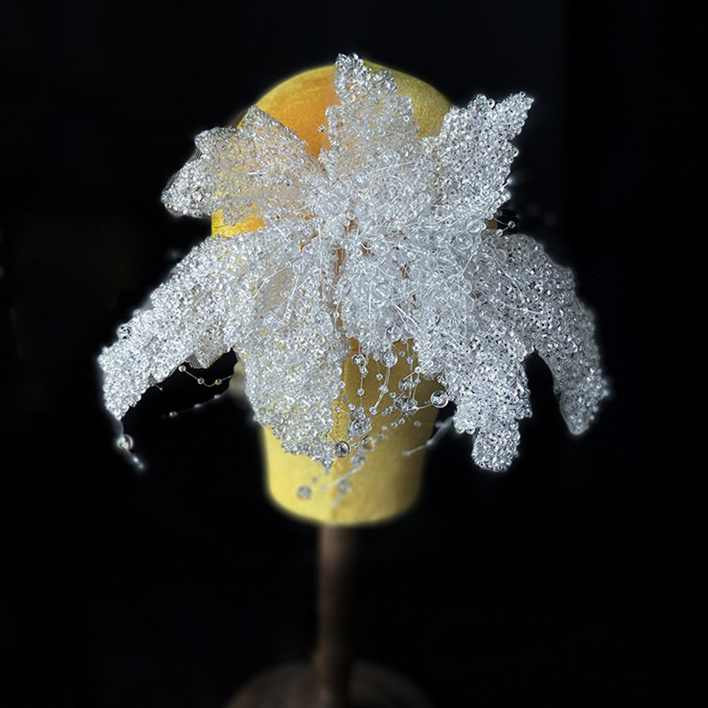 NEW Handmade Sequins Beaded Tassels Hair Comb Beautiful Wedding Sparkly !! brides hair comb headwear handmade sequins beaded tassels - Temu main image 4
