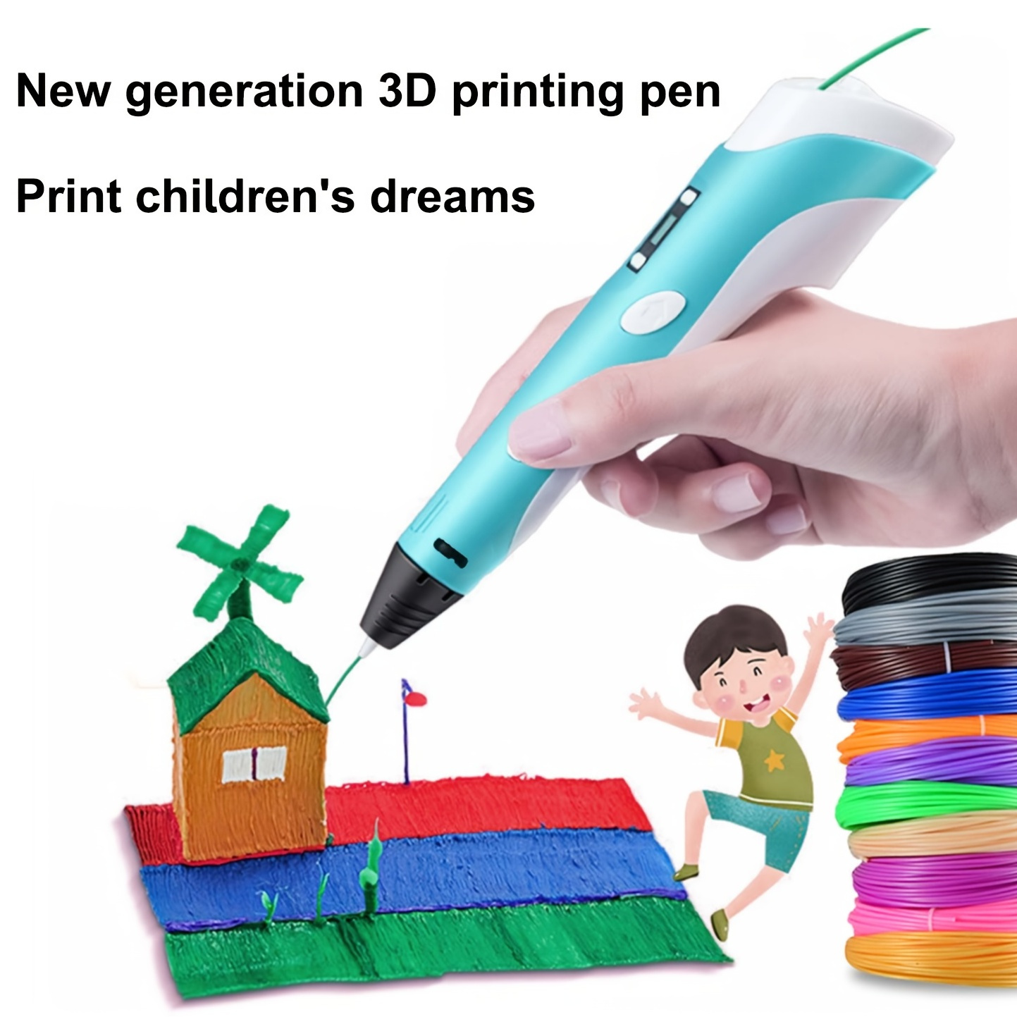 Limited 10pcs】3D Printing Pen with LCD Screen - 3D Pen for Kids