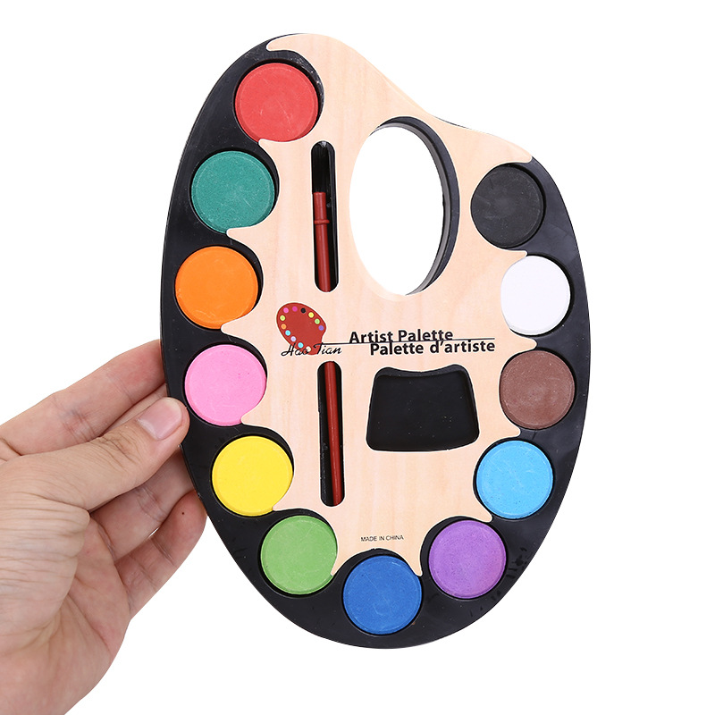 Watercolor Paint Set Horseshoe Paint Disc Solid Watercolor - Temu