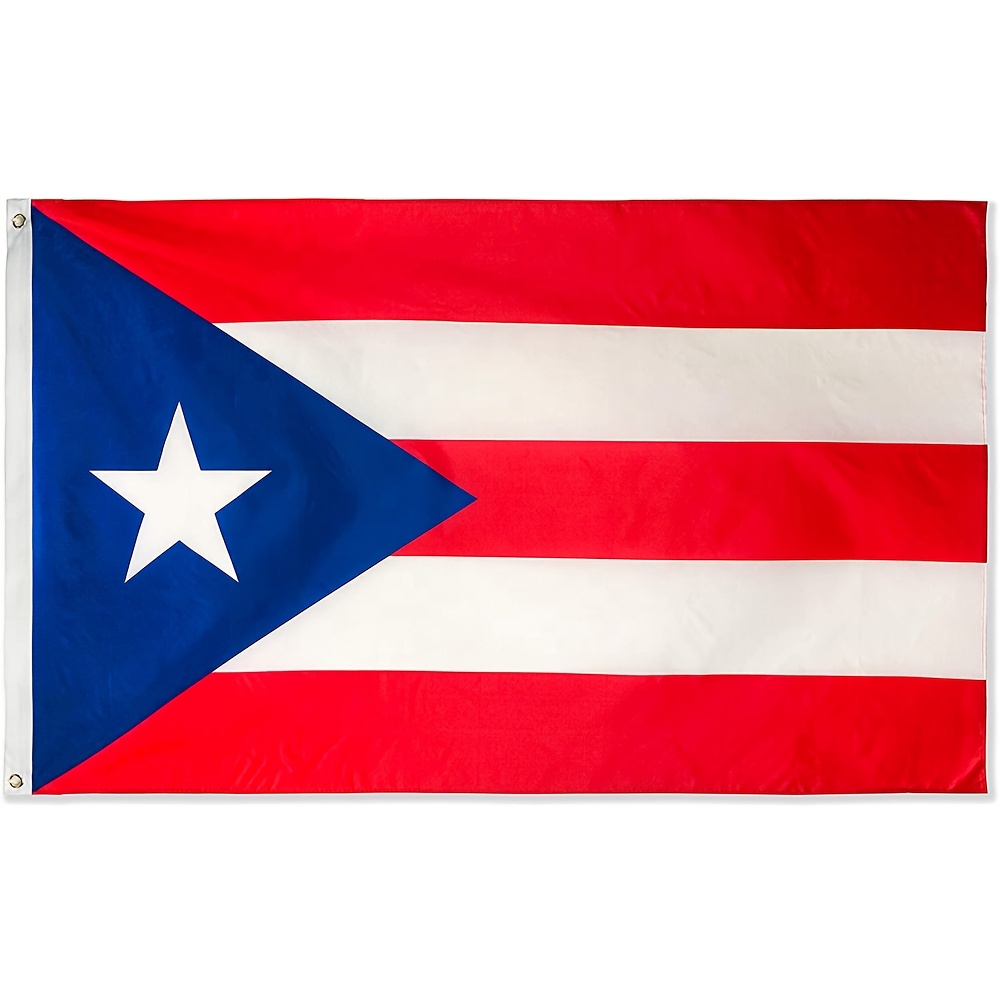 Pr Puerto Rico Flag Hanging Puerto Rican National Flags - Temu