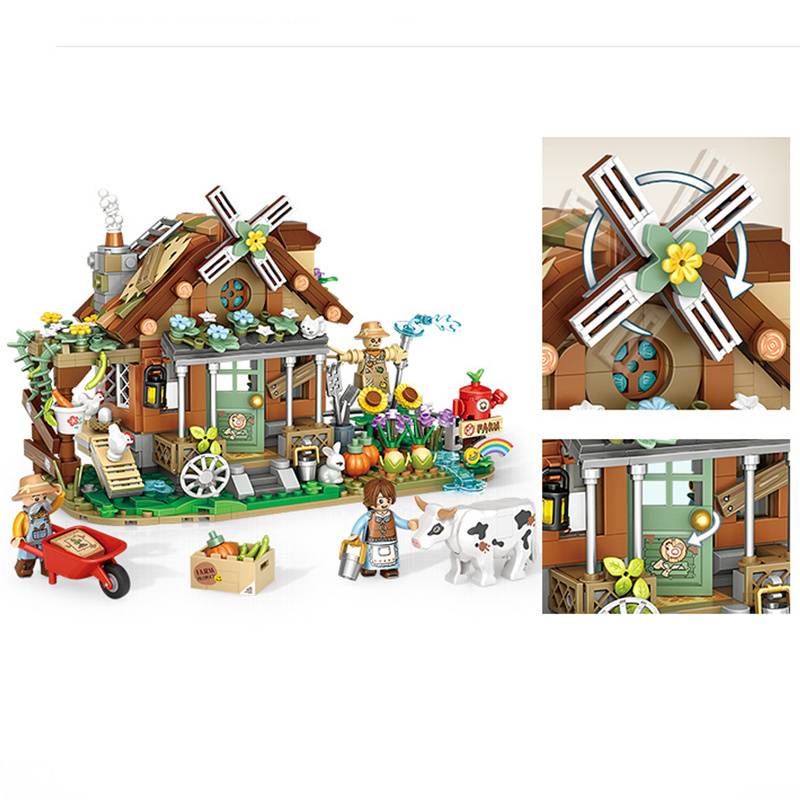LOZ Farmhouse Life Mini Building Blocks Toys für Jungen und Mädchen als Weihnachtsgeschenke Details 3