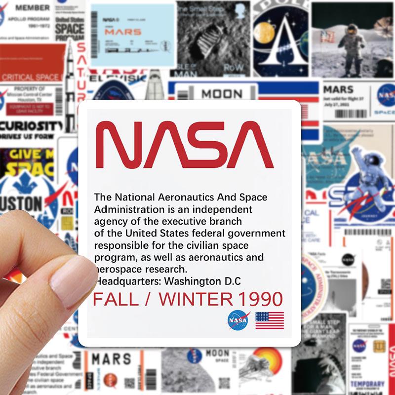 50 Uds. Pegatinas creativas de la serie NASA de astronauta - Temu