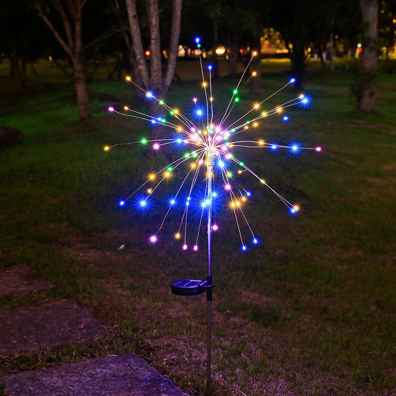 Solar Firework Light Starburst Lights Fairy Lights Outdoor - Temu