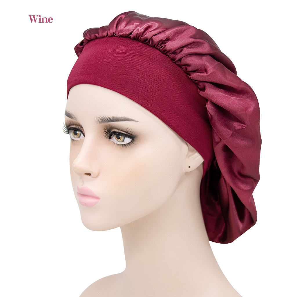 New Silk Sleeping Cap Night Hat Head Cover Bonnet Satin Cheveux Nuit for  Curly Hair Care Women Beauty Maintenance Designer - AliExpress