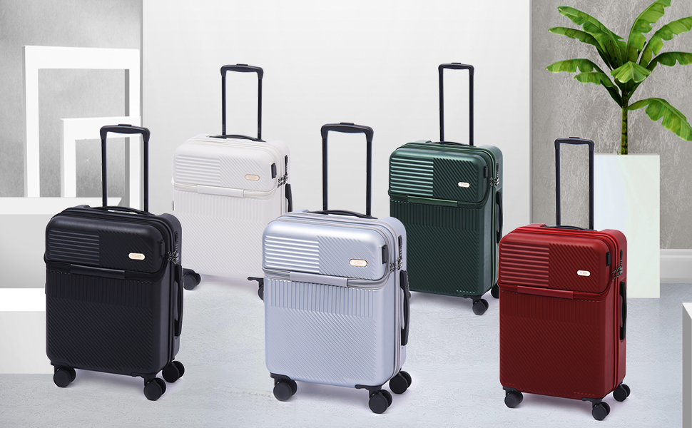 Hardside Luggage, Lightweight Suitcase With Spinner Wheels, Carry-on ...