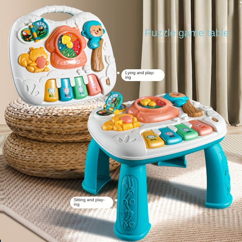 Children's Multifunctional Early Education Game Table Baby Music Toy Table Baby Puzzle Learning