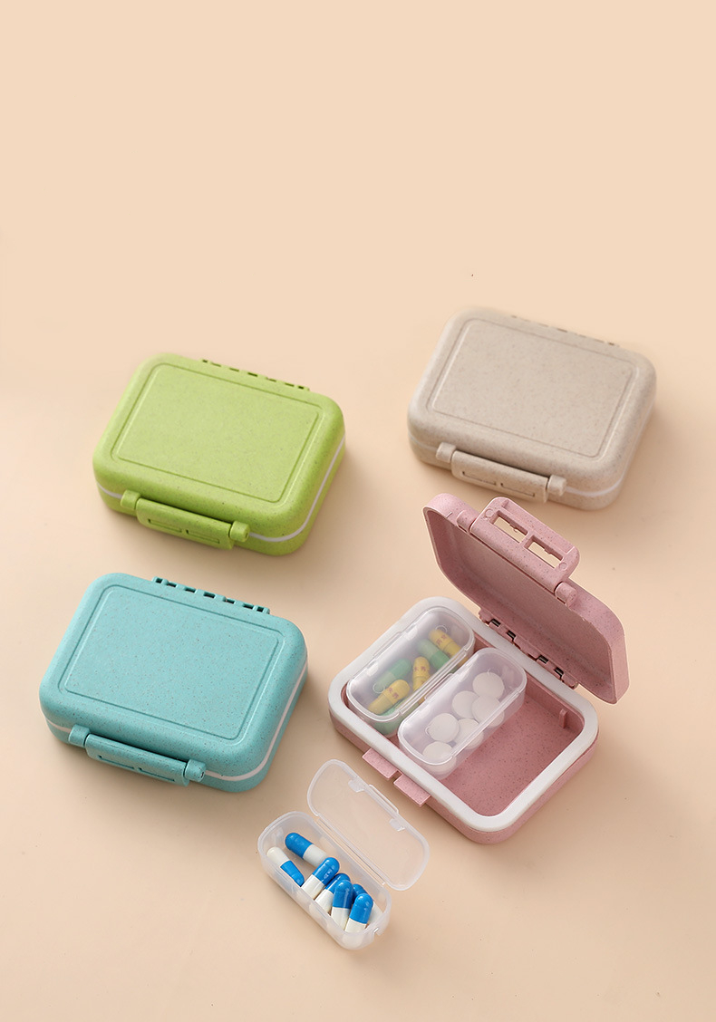 Compartments Pill Box Organizer Travel Pill Case Pocket Temu