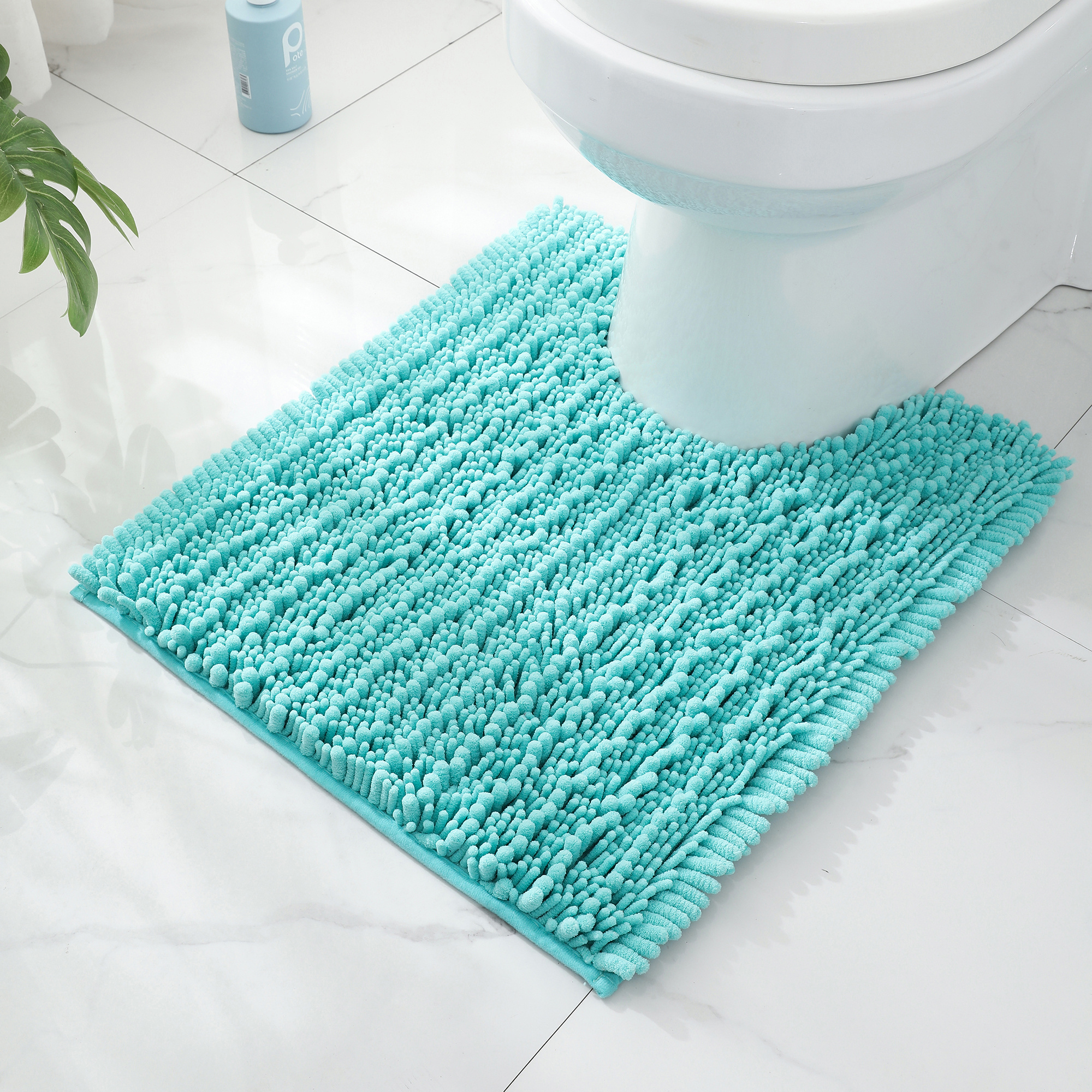 U Shaped Bathroom Rugs Contour Non-slip Toilet Mat Absorbent Cozy Velvet  Floor Mat 23.62 x, 1 unit - Gerbes Super Markets