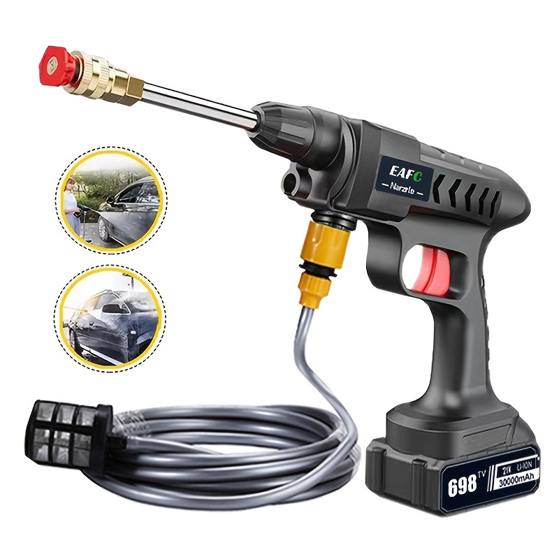 Cordless Pressure Washer 300w 60bar Wireless High Pressure Car Washer