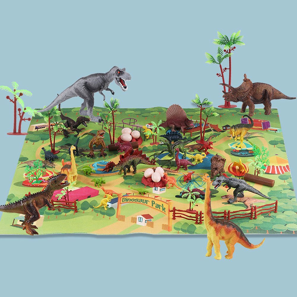 Brinquedos de dinossauro para crianças 3-5 com atividade play mat