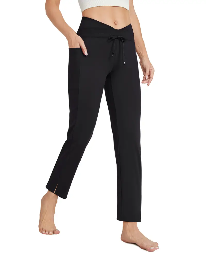 Women's Slim Fitted Workout Pants Side Pockets Perfect Yoga - Temu United  Kingdom