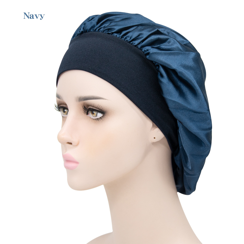Wholesale High Quality Satin Bonnet Hair Dress Cap Women Turban