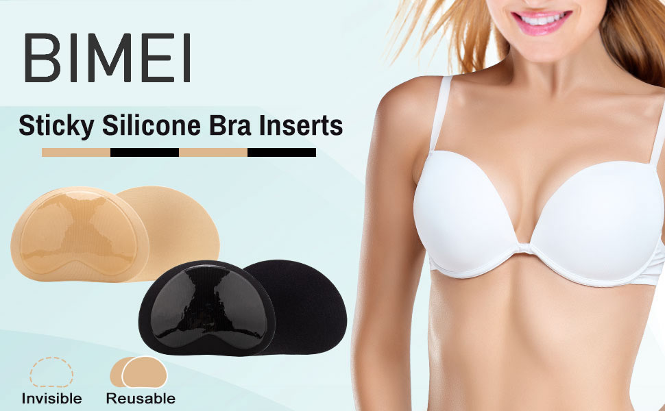 Bra Pads Inserts, Bra Inserts for Uneven Breasts, Self Adhesive