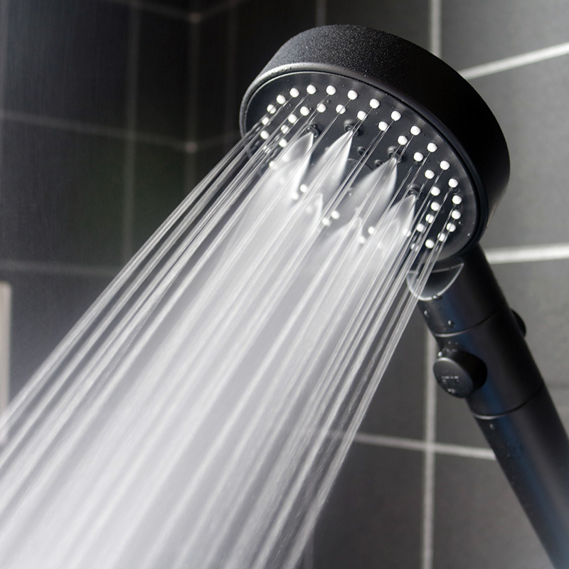 Chrome Highpressure Handheld Shower Head With Powerful Spray And Flow