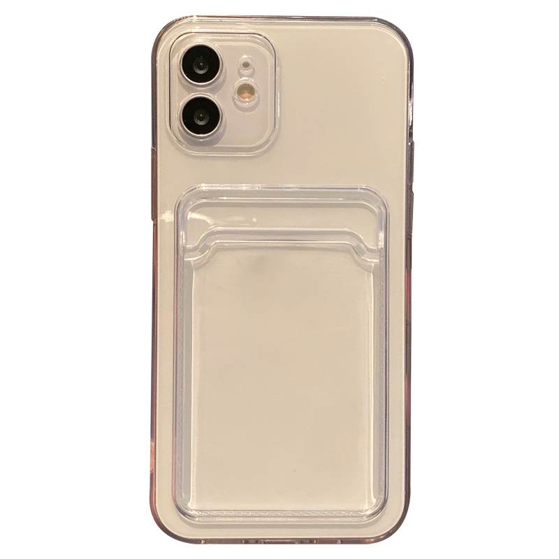 Iphone 8 Transparent Case Card Slot