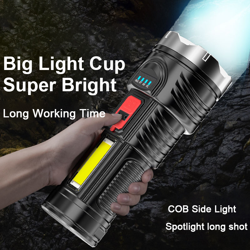 Smiling Shark Flashlights High Lumens Rechargeable Led - Temu