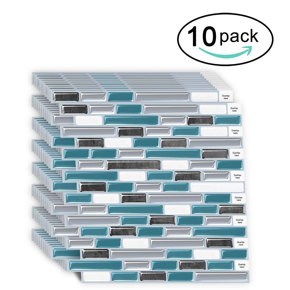 Pack 12 Vinilo Espejo Pared Adhesivo Hexagonal Decorativo