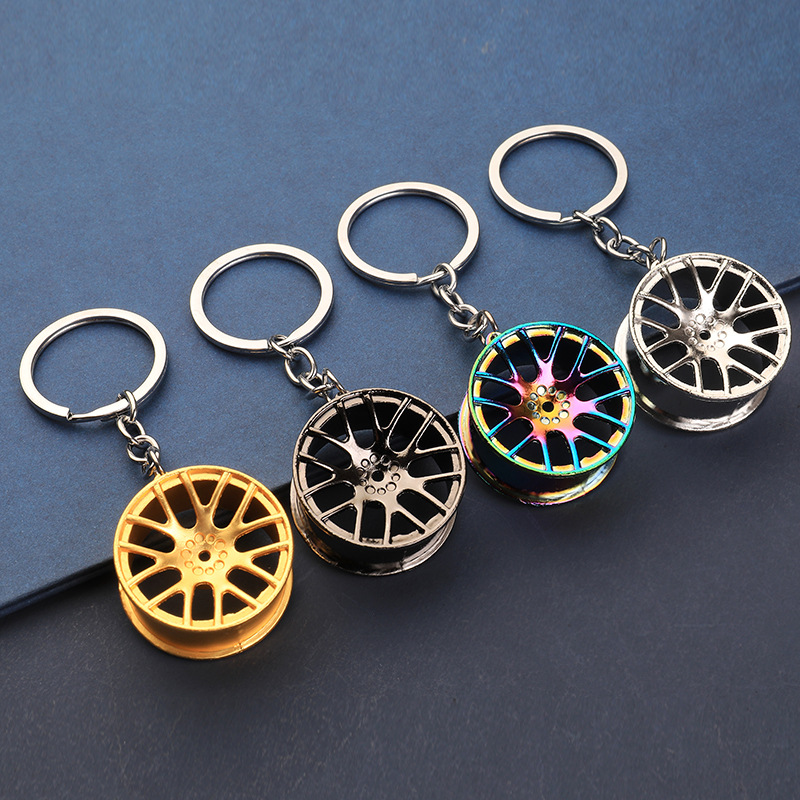 Alloy Tire Styling Luxury Wheel Hub Key Chain Car Key Ring Auto ...