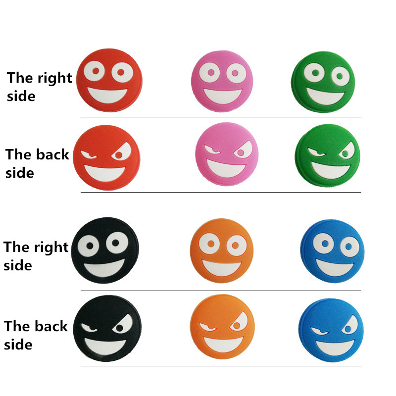 Cute Silicone Shock Absorber Tennis Racket Double Funny Face Temu