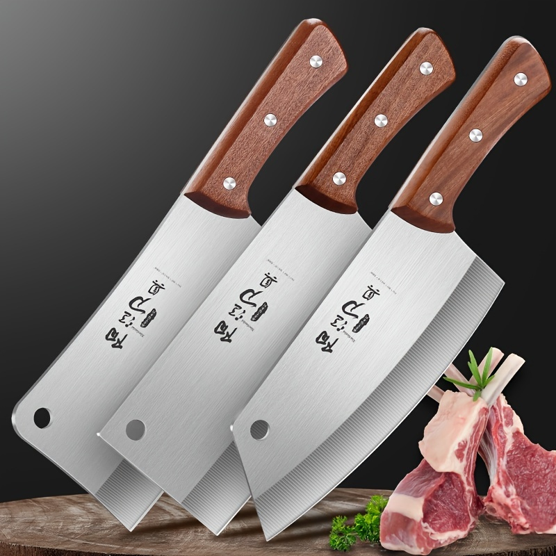 Stainless Steel Kitchen Knife Set, Chinese Kitchen Knife, Chef Knife, Meat  Cleaver Knife, Slicing Knife, Chopping Knife, Fruit Knife, Multipurpose  Kitchen Knives, Kitchen Utensils, Kitchen Supplies, Back To School Supplies  - Temu