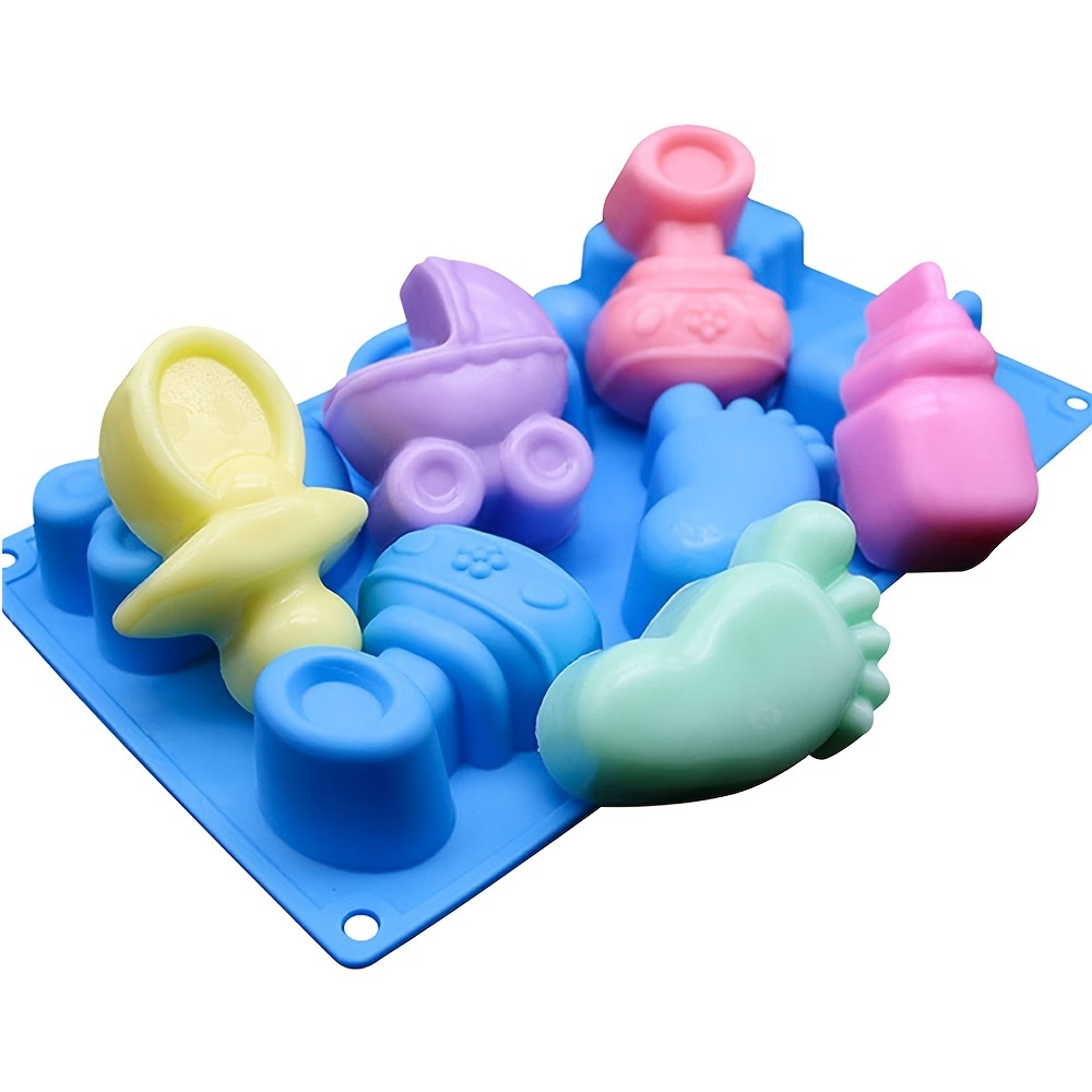 Baby Shower Themed Silicone Soap Mold 3d Baby Milk Bottle - Temu