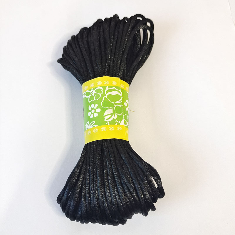 2mm Black Cotton String for Crafts, Gift Wrapping, Macrame (218 Yards) –  BrightCreationsOfficial