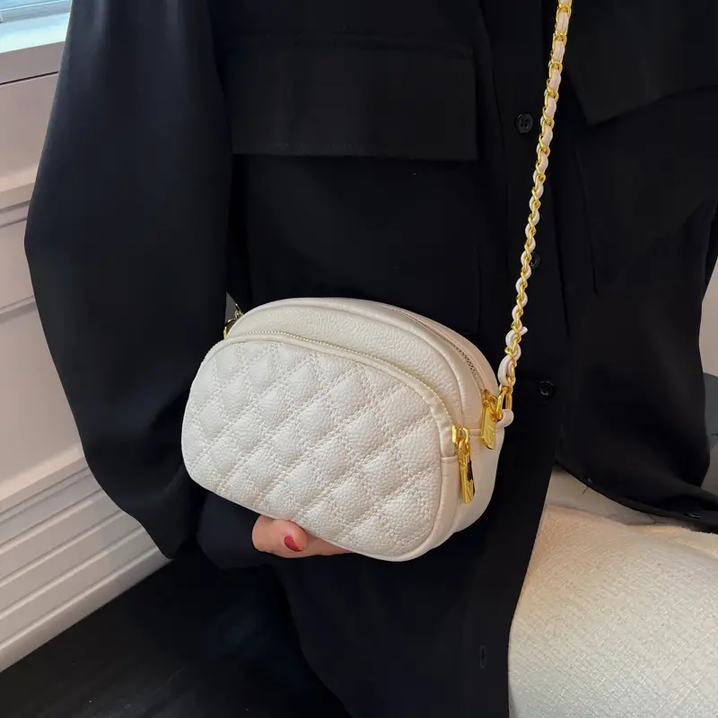 chanel white crossbody purse