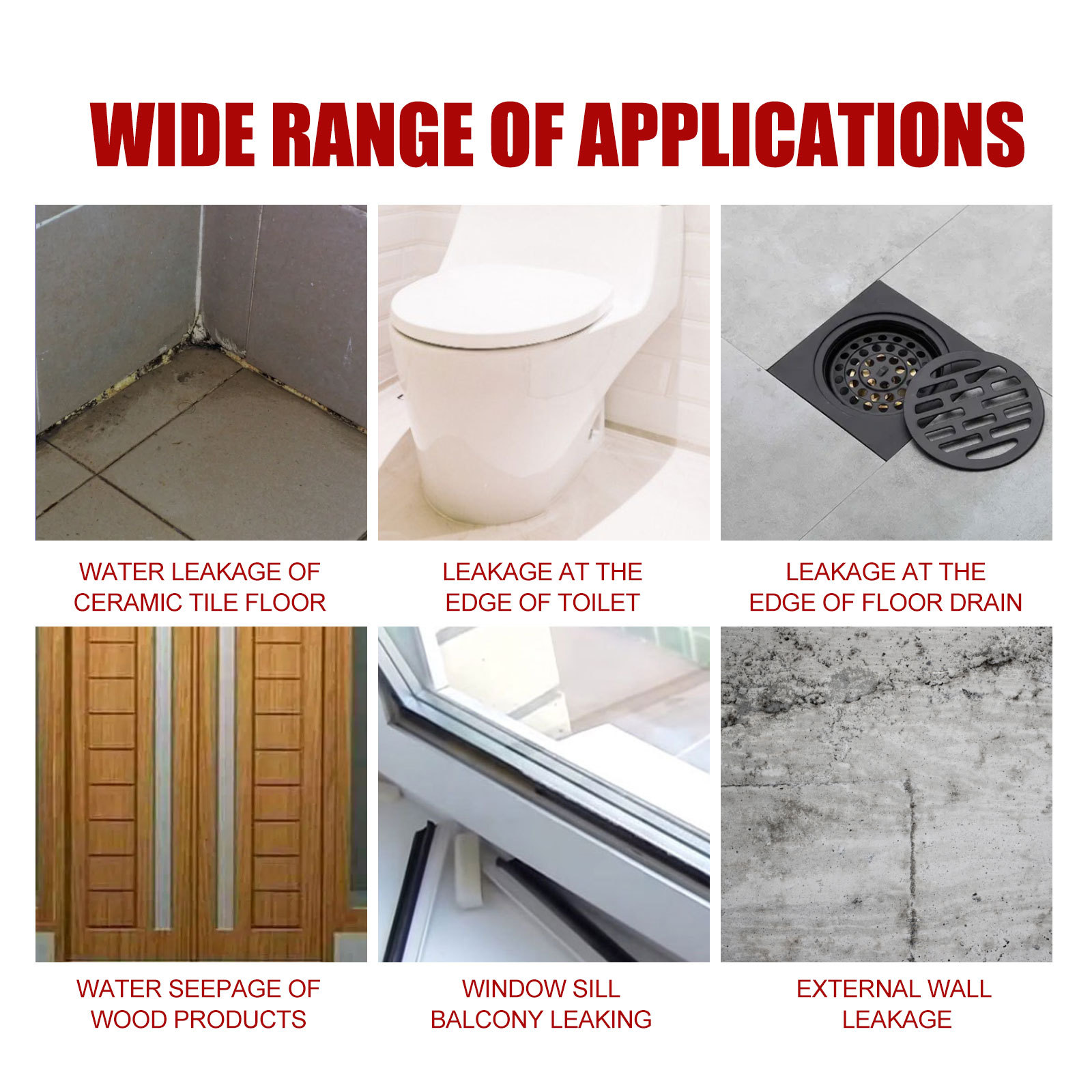 Super Waterproof Glue Toilet Anti-leak Transparent Repairing House Leak  Adhesive Insulating Duct Strong Repair