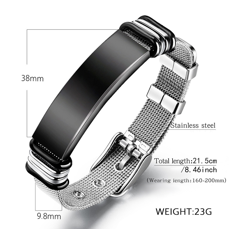 Titanium mesh outlet watch bracelet