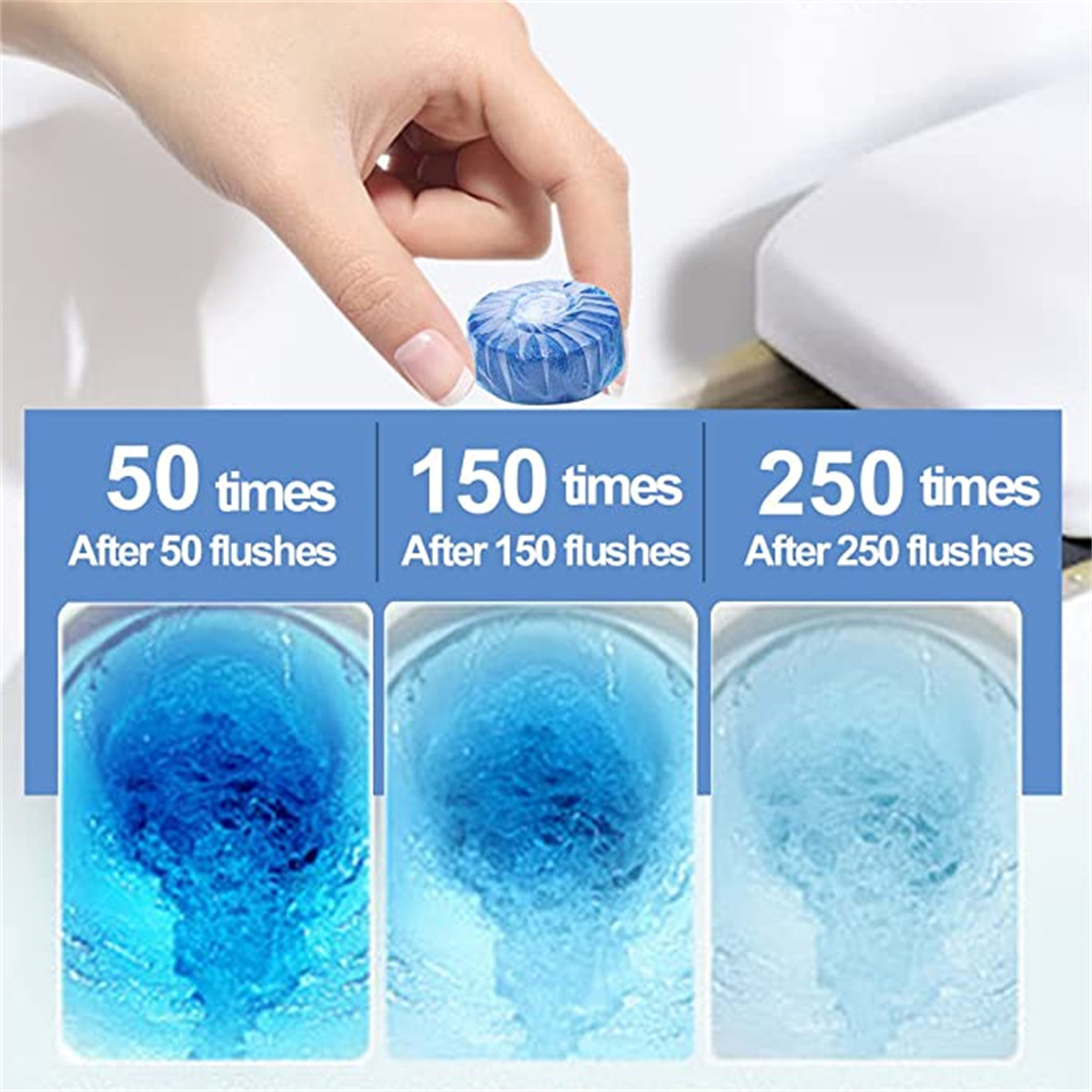 Toilet Bowl Tablets Bubble Blue Two color Toilet - Temu