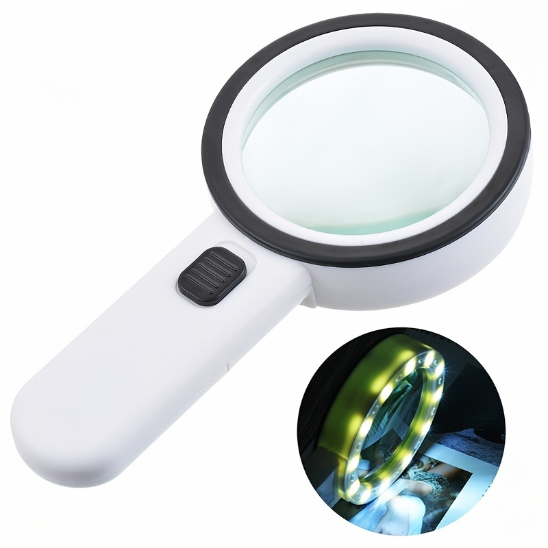 magnification lens with light