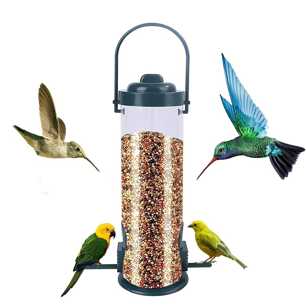 Hanging Wild Bird Feeders Container Outdoor Small Bird Feeding Station 
