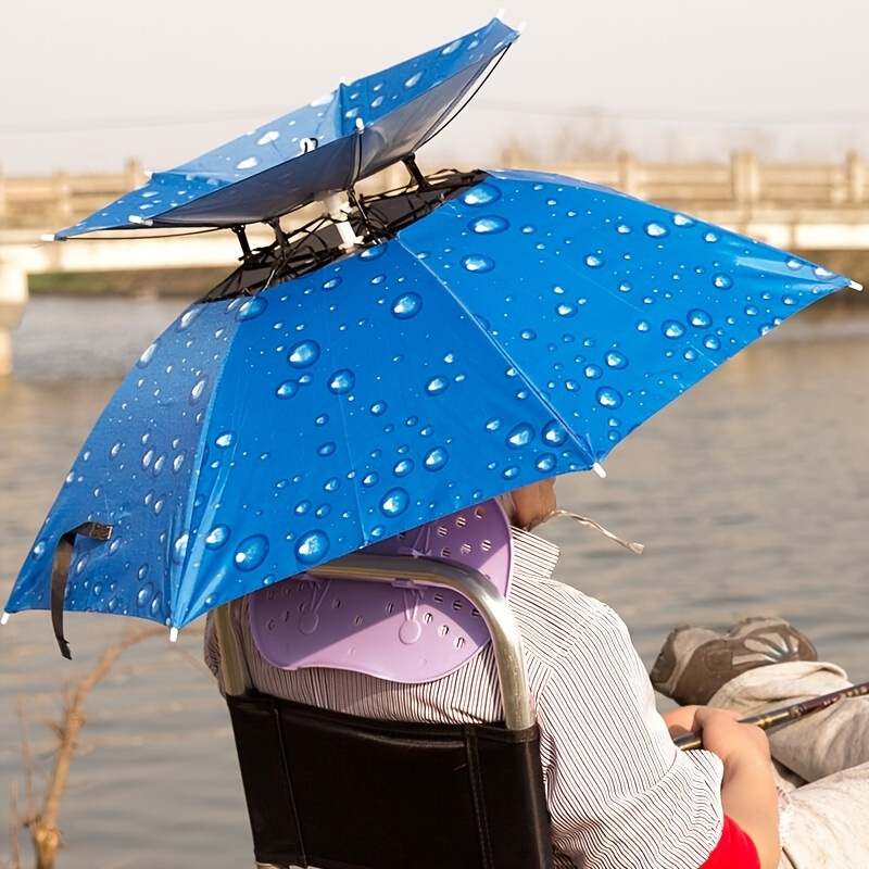 Foldable Anti Rain And Sun Protection Outdoor Portable Fishing Umbrella Hat