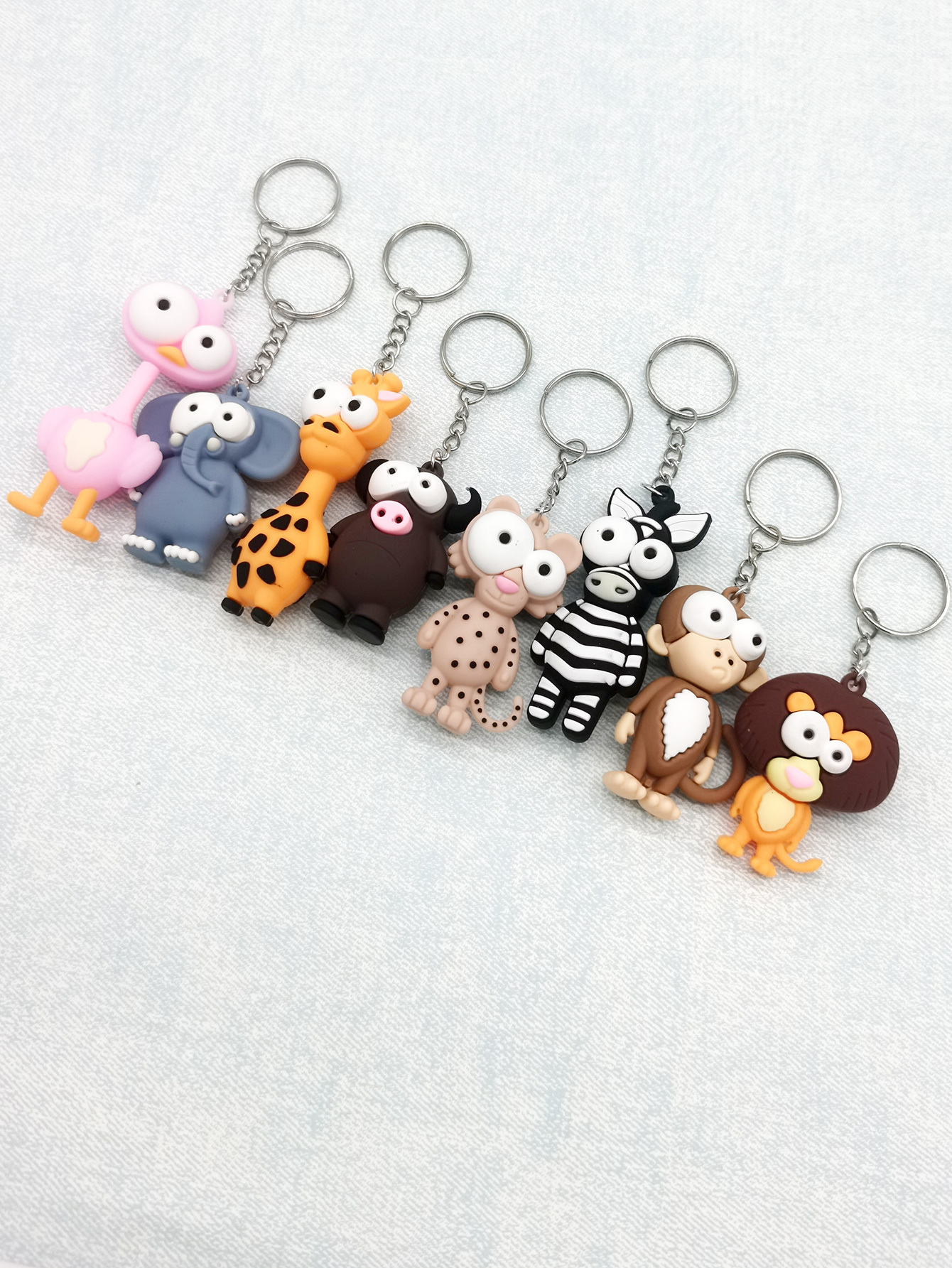 30 Llaveros De Animales De Silicona Para Niños – Surtido Con Gato, Perro, Alpaca, Panda, Elefante Y Más – Ideal Para Bolsas De Regalo Y Decoración De Fiestas