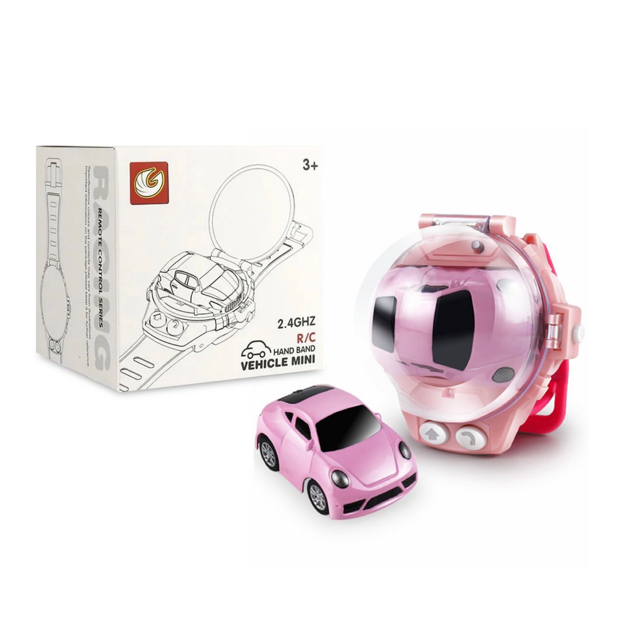 New Mini Remote Control Car Watch Toys 2 4 Ghz Cartoon Rc Watch Racing Car  Usb Charging Remote Control Car Watch Car Hand Controlled Rc Car For Boys  Girls Birthday Gift -