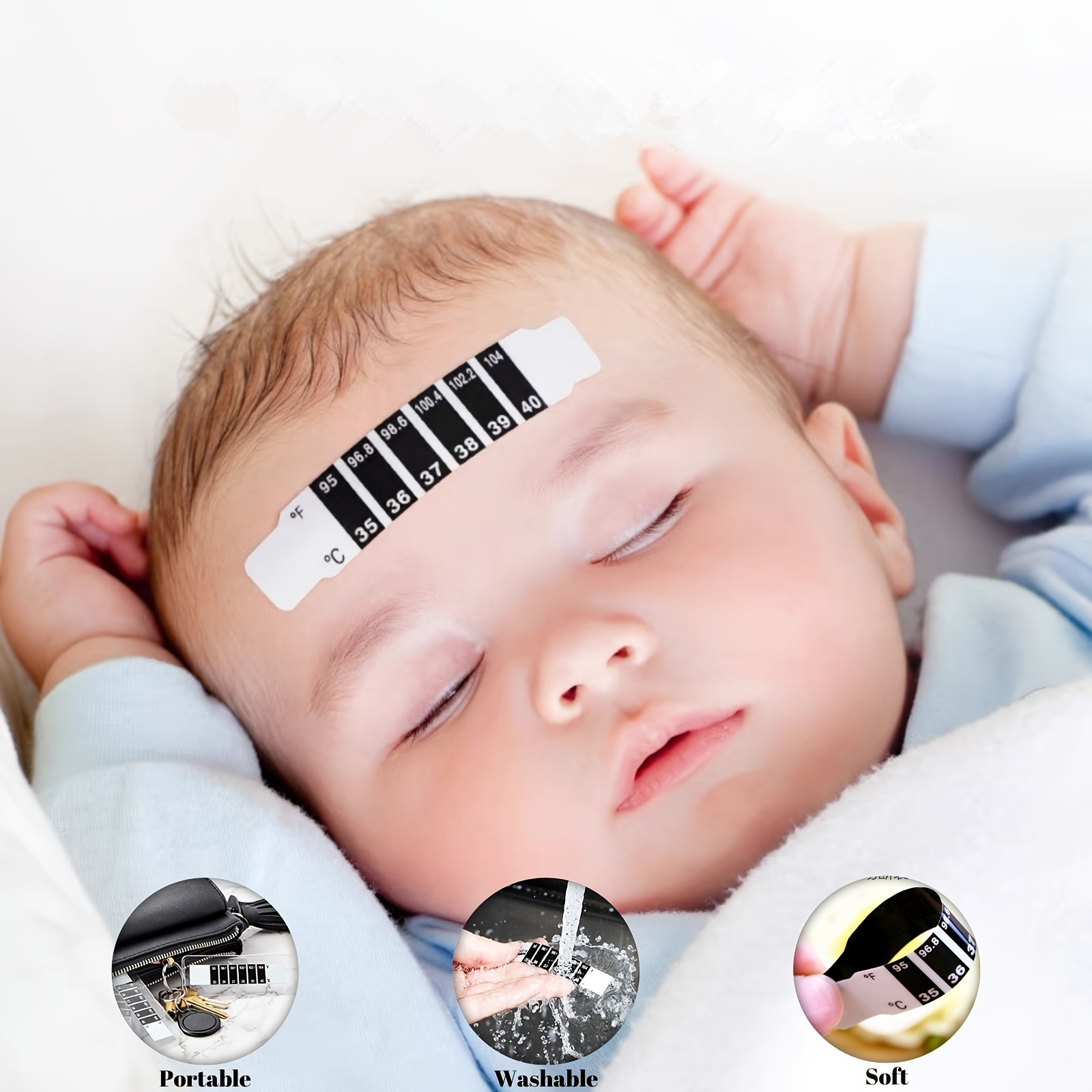 Baby Infant Child Forehead Termomete Body Head Thermometer Fever  Temperature Monitor Strips Sticker Tape Measurement Tool