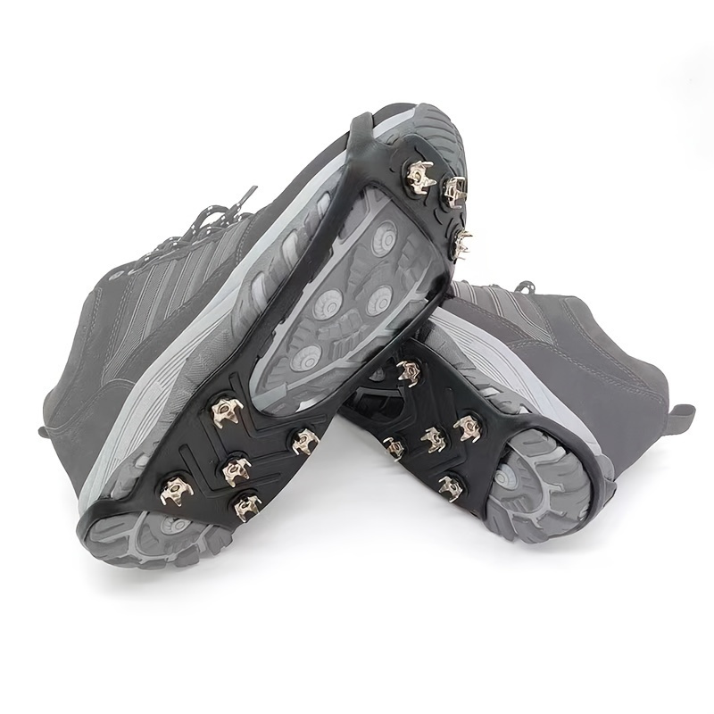 1pari Silicone Ice Cleats With Stainless Steel Spikes - Temu