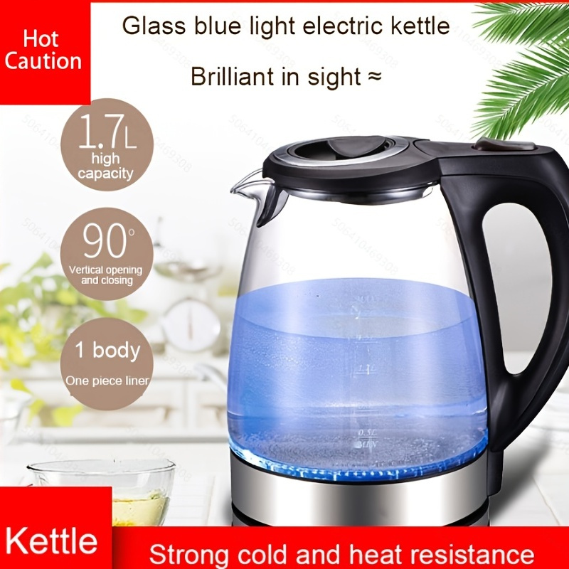 High Borosilicate Glass Electric Kettle Blue Light Kettle Small