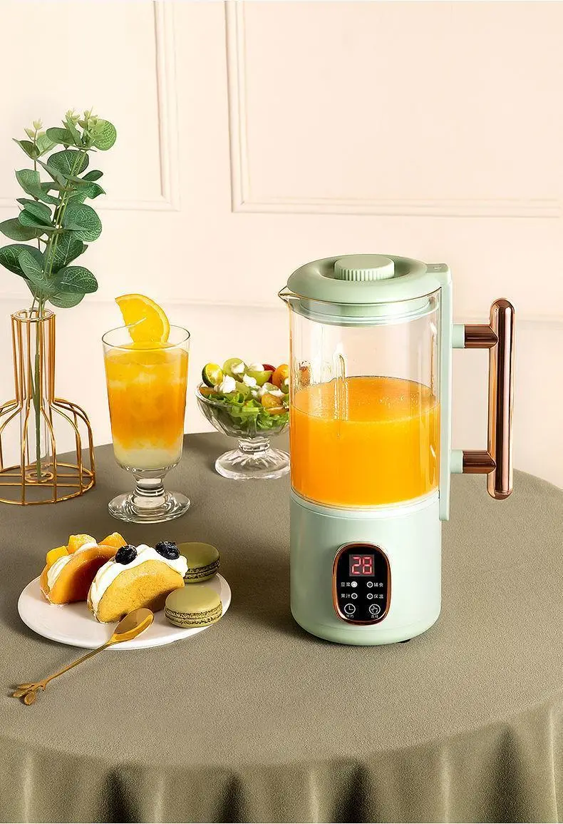 2 11 gal 800ml high boron high temperature resistant visual glass soymilk juicer original juicer household small mini automatic multi functional new wall breaker heating no cooking anti pasting bottom large capacity juicer can squeeze juice details 1