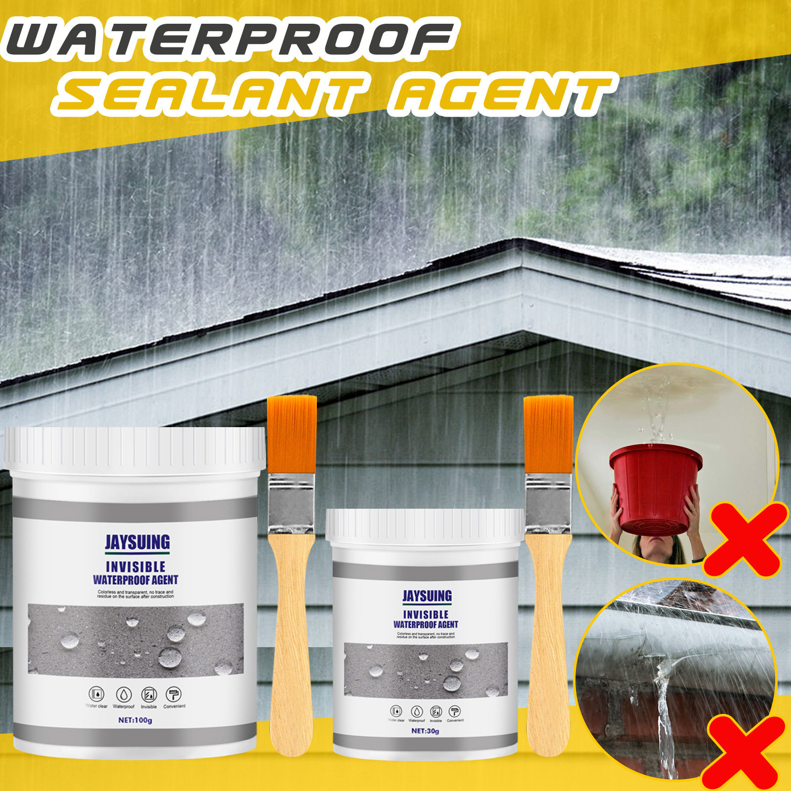 Waterproof Insulating Sealant, Invisible Waterproof Agent, Super