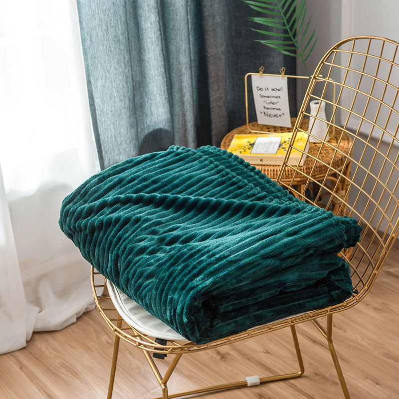 Teal and yellow online throw blanket