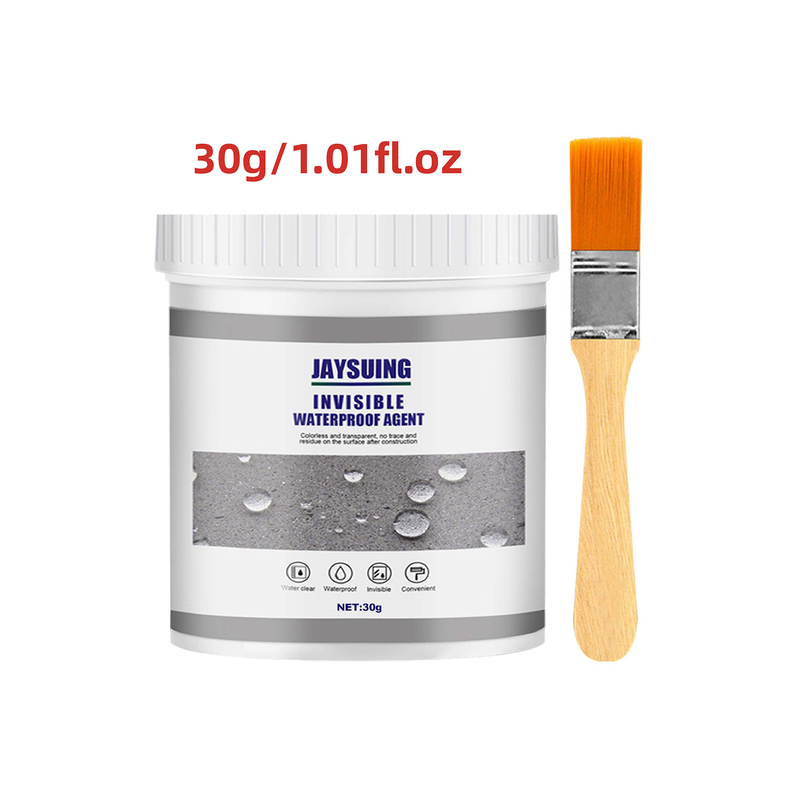 300g(2pc) Invisible Waterproof Agent,Transparent Repairing Leak Waterproof  Adhesive,Waterproof Insulating Sealant,Super Strong Bonding Sealant  Invisible Waterproof Anti-Leakage Agent 