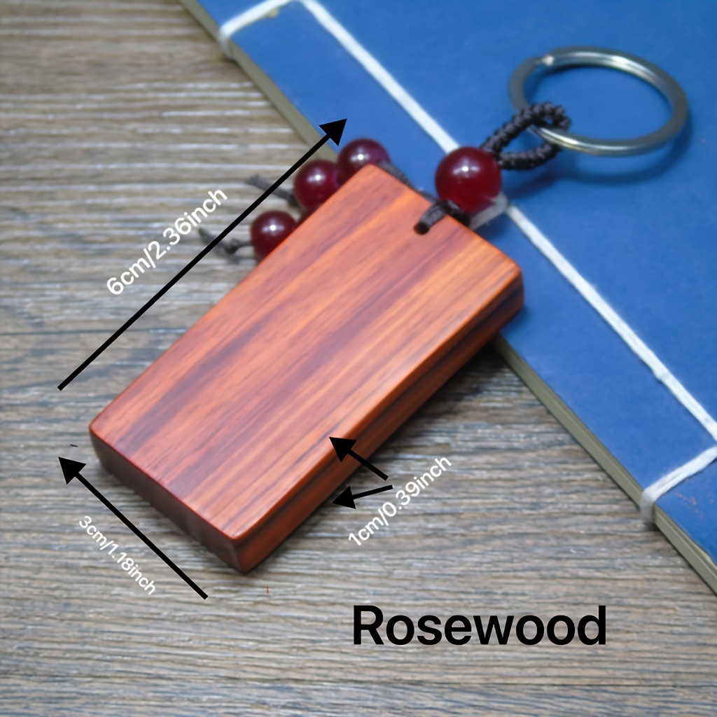 Rectangle Wooden Blanks Keychain Making Set Wood Chip Key - Temu