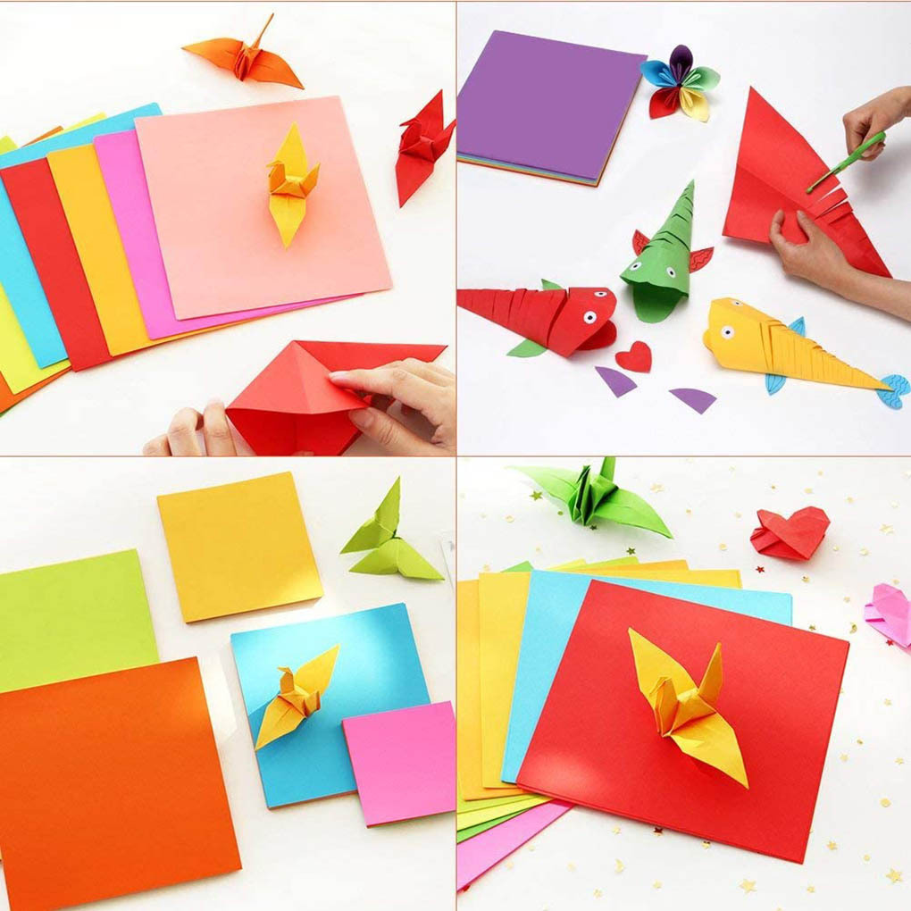 KJHBV 50pcs Colored Copy Paper Origami Paper for Kids Colored Paper for  Kids Craft Paper Square Multi Colored A4 Paper A4 Copy Paper Folding Paper  DIY