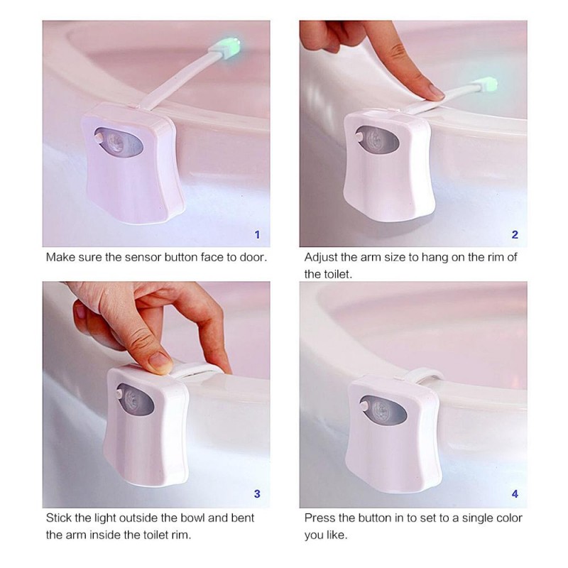AGL Motion-Activated Toilet LED Night Light Reviews